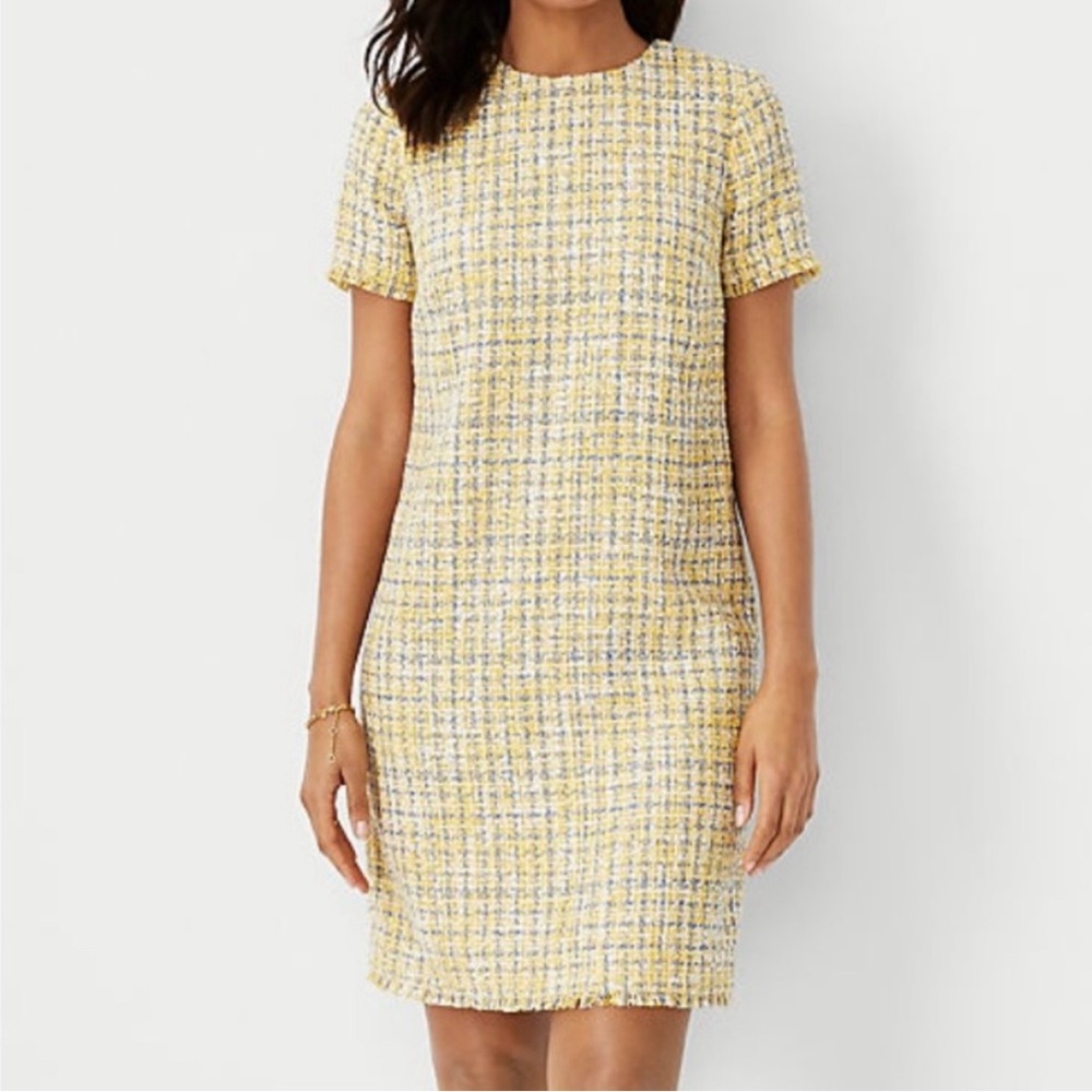 Ann Taylor tweed shift dress size 16p
